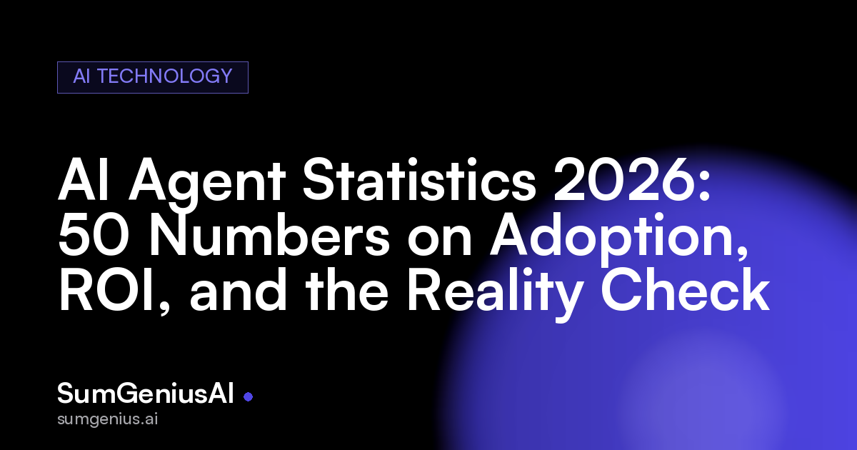 AI Agent Statistics 2026: 50 Numbers on Adoption, ROI, and the Reality Check
