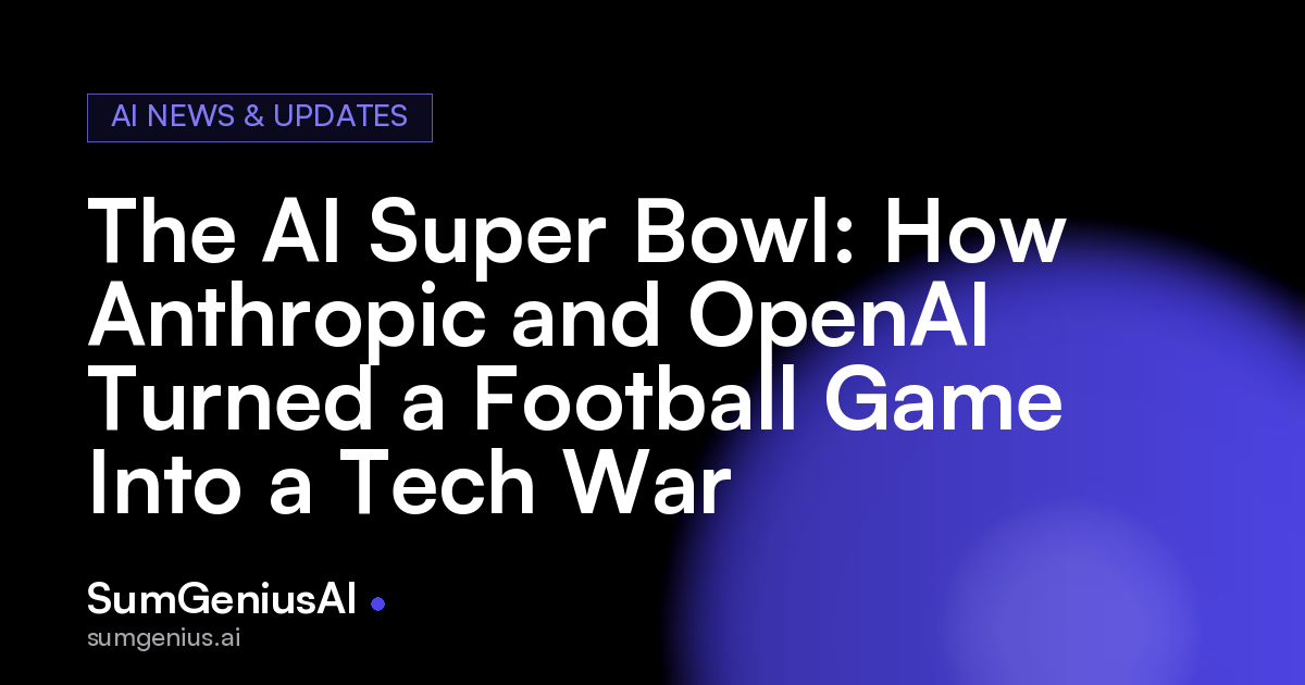 The AI Super Bowl: How Anthropic and OpenAI Turned a Football Game Into a Tech War